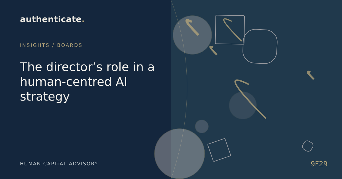 Original editorial illustration for The director’s role in a human-centred AI strategy