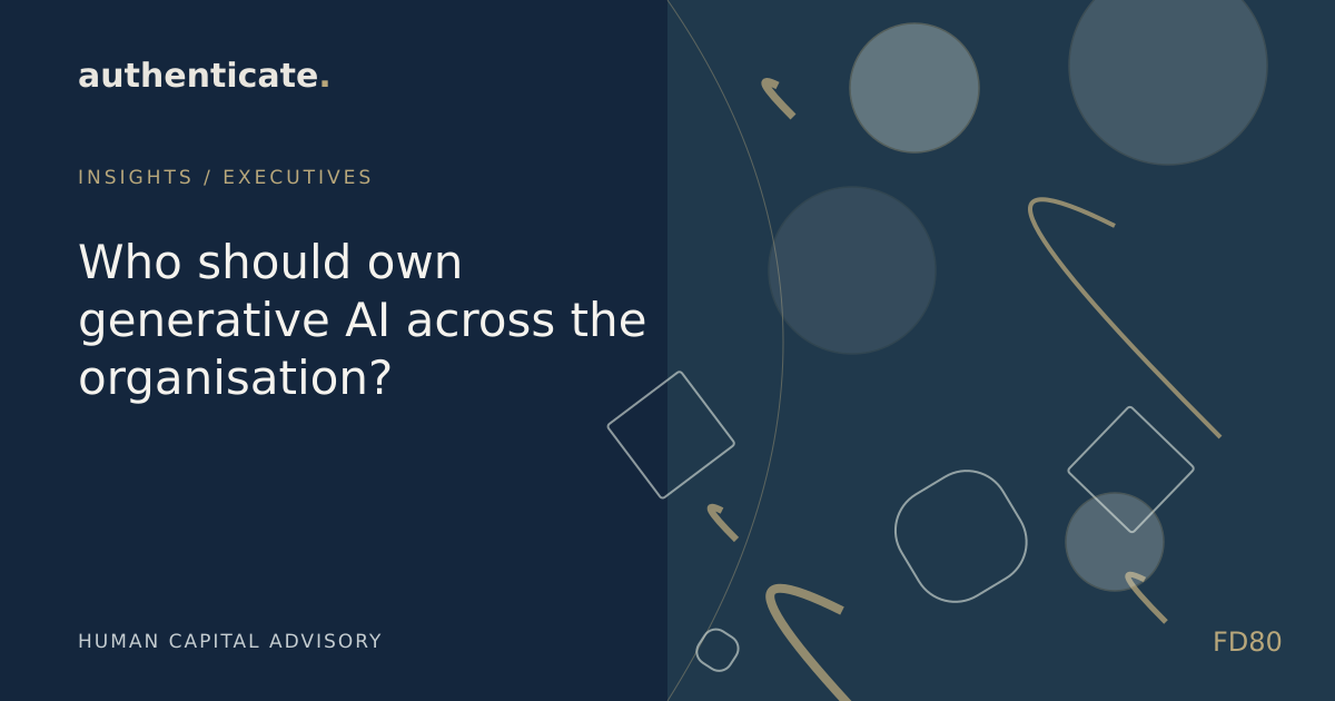 Original editorial illustration for Who should own generative AI across the organisation?