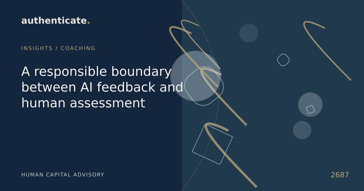 Original editorial illustration for A responsible boundary between AI feedback and human assessment